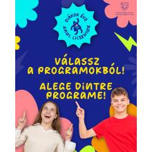 Programkínálat a Diákok évében